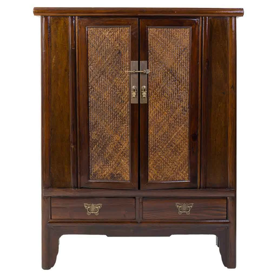 Willetton Solid Wood 2 - Drawer 2 - Door Cabinet Accent Chest