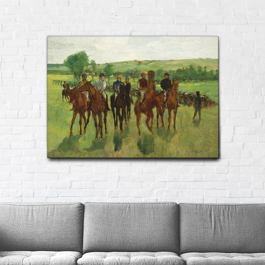 I Cavallerizzi by Edgar Degas - Unframed Painting on Canvas