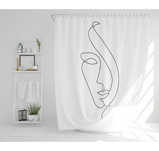 13 Piece Elithia Polyester Shower Curtain Set