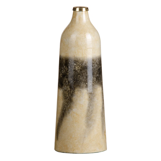 Delaune Cream/Grey Glass Decorative Bottles
