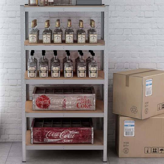 Bogdan 180cm 5 Shelf Shelving Unit