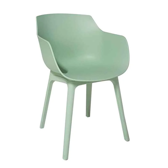 Set Of 2 Kauffman Polypropylene Armchairs With Armrests