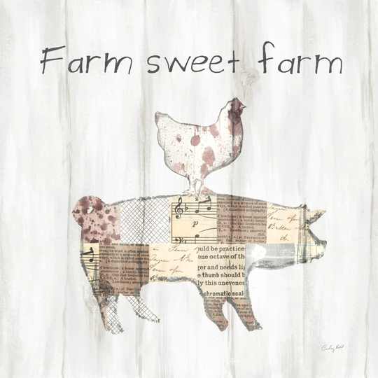 Farm Family VII by Courtney Prahl - Wrapped Canvas Typography Print