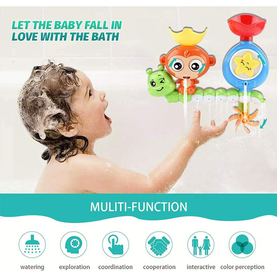 Baby Child Toys Bathtub 1 2 3 Year Old Boy Bathtub With 2 Toys Strong Suction Cup Ideological Colors Box