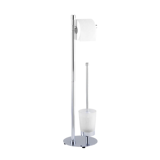 Roma Free-Standing Toilet Roll and Brush Holder