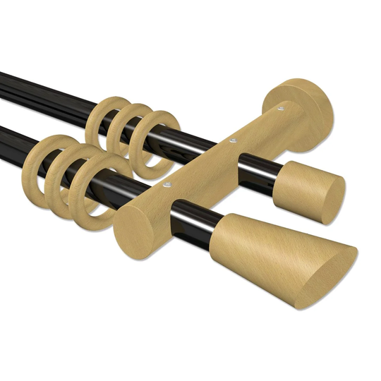 Billerica Double Curtain Pole Set