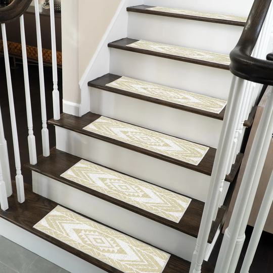 Memorial Design Non-Slip Banana Cream Stair Tread