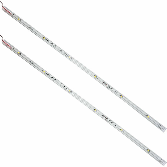 Loops - 450mm Clip On led Shelf Kit warm white 2x Glass Illuminated Kitchen Unit Lights