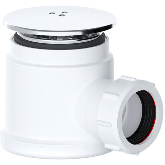 Shower Tray Base Drain Waste for 50mm Hole Waste Plug and Trap Dome Top 5cm Hole