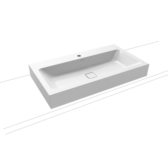 Pergamon Metal Rectangular Countertop Basin Bathroom Sink