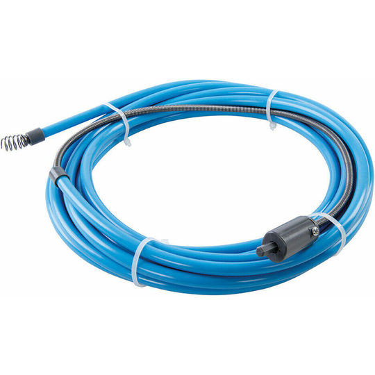 7m Drill Powered Drain Auger Probe Flexible Wire Waste Soil Pipe Unblocking Tool