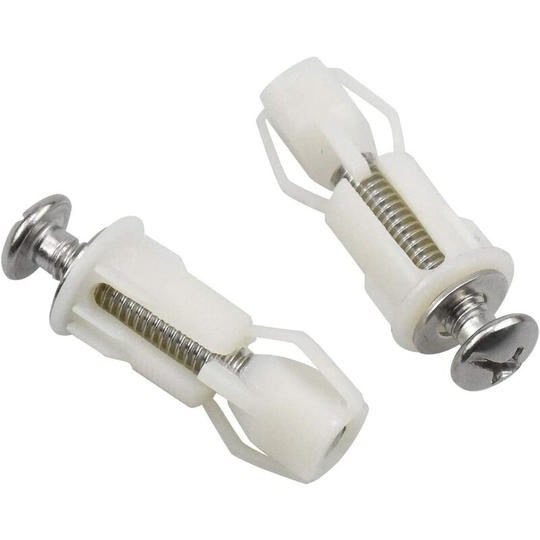 2pcs Toilet Lid Expansion Screws Toilet Lid Fastener Toilet Seat Screws Fixing Set Toilet Lid Replacement Parts
