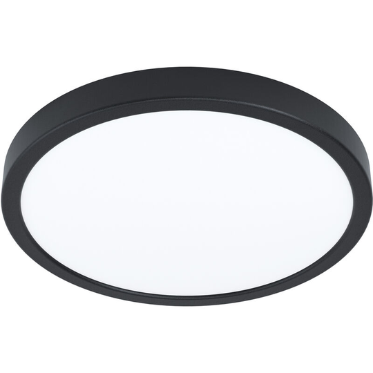 Eglo - Fueva 5 Black Round Integrated led Flush Light - black