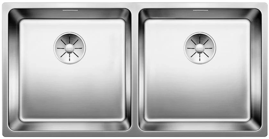 Andano 44cm x 19cm Double Bowl Kitchen Sink