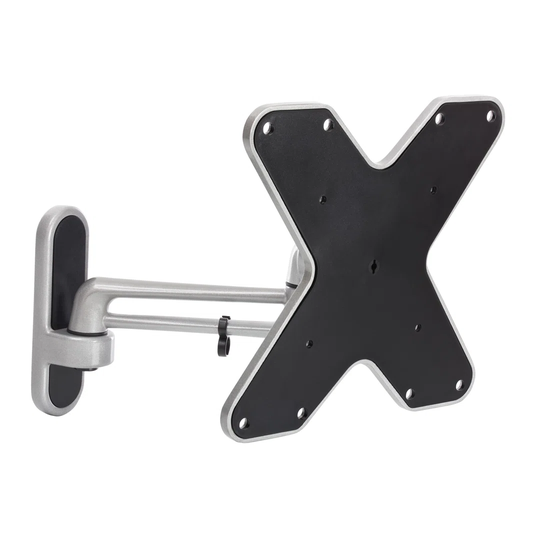 Symple Stuff Premium Swing Arm Tilt And Swivel 23 - 43" Tv Bracket - Gray
