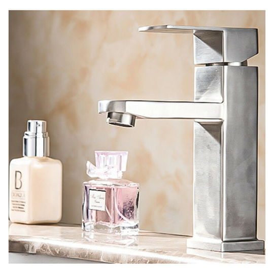Stainless steel bathroom faucet, sink faucet, hot and cold faucet