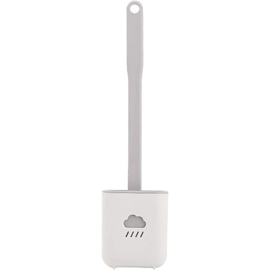 Toilet Brush, Antibacterial Silicone Toilet Brush Plate Toilet Brush Kit And Holder, Quick Dry Silicone Toilet Brush, Hanging Silicone Toilet Brush