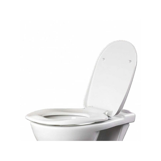 Ergonomic Soft Close Toilet Seat including Cover - White - AKW