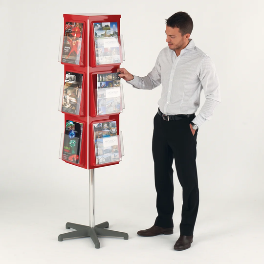 Free Standing 1/3 A4 Magazine Rack
