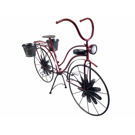Martinez Bicycle Metal Statue Planter