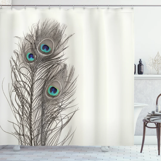Aristote Polyester Shower Curtain Set
