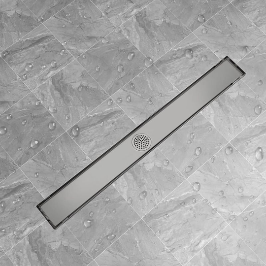 Linear Shower Drain 930x140 mm Stainless Steel VD04354 - Hommoo