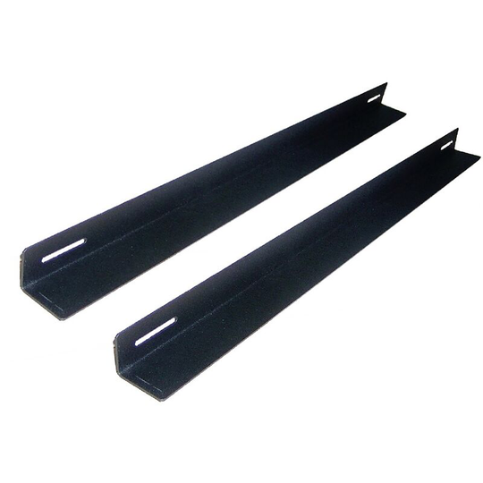 Rackmatic - Fixed side guides for rack cabinet support 19 black 850mm