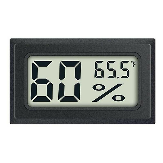 for Greenhouse/Cars/Home/Office Humidity ThermometerTemperature LCD Digital Mini Digital Thermometer Hygrometer and Humidity Gauge Black