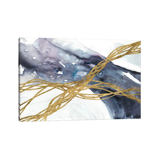Agate Wave III by Jennifer Goldberger - Wrapped Canvas Painting
