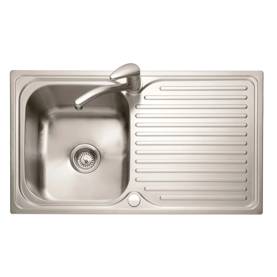 Dove 86cm x 50cm Single Inset Kitchen Sink