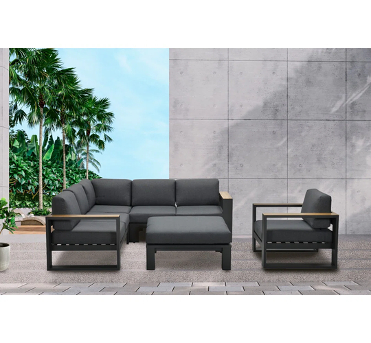 Eneo Aluminum Sectional Sofa Set with Cushions