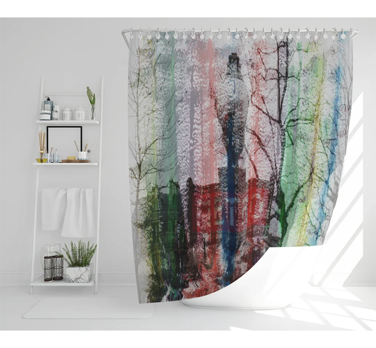 Dimy Polyester Shower Curtain Set