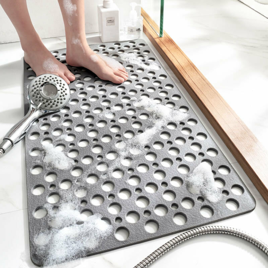 Bette Non-slip bathroom mat - Waterproof and anti-fall - Gray - 75 x 43 cm