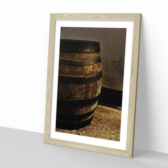 'Distillery Barrel Beer Keg 3' Framed Photographic Print