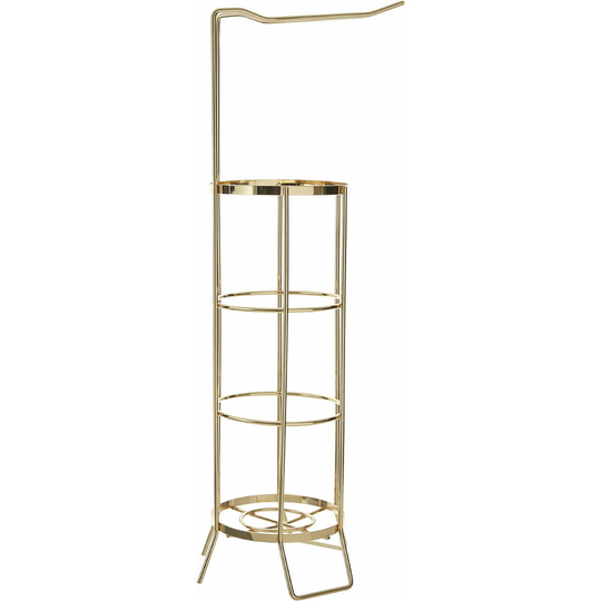Champagne Gold Toilet Roll Holder - Premier Housewares