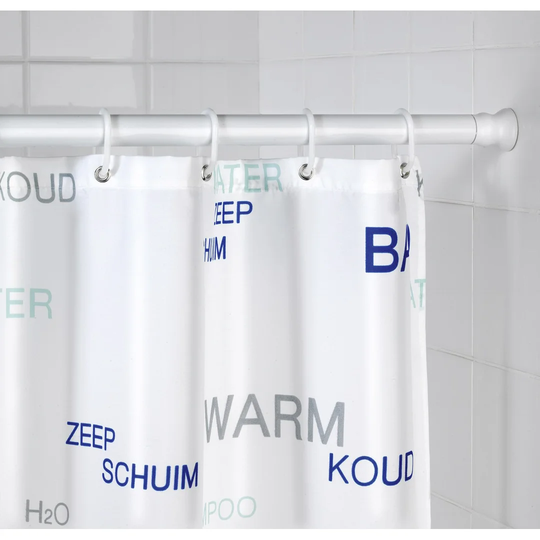 Abie 245cm Adjustable Straight Tension Shower Curtain Rail