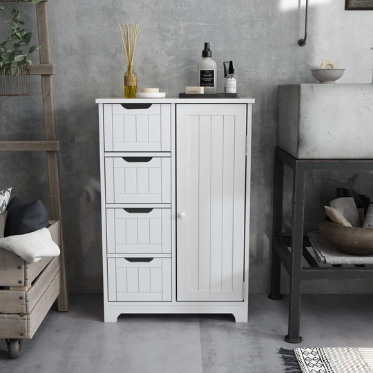 Rogich 56Cm W x 83Cm H x 30Cm D Free-Standing Bathroom Cabinet