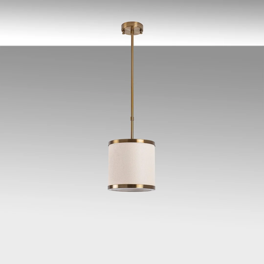 Oto 1-Light Shaded Drum Pendant