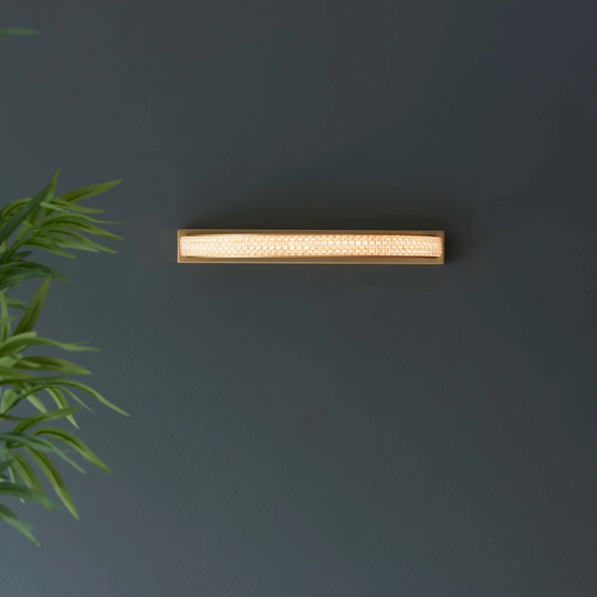Jerri 1 - Light Dimmable Gold Flush Mounted Sconce