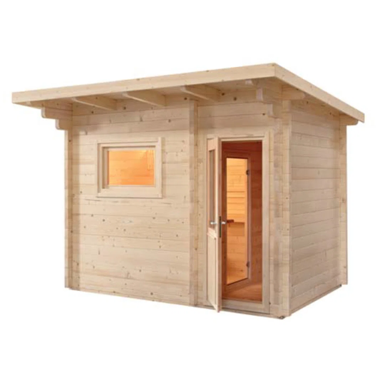 Outdoor Sauna Cabin LAVA By SENTIOTEC 341X230 Cm
