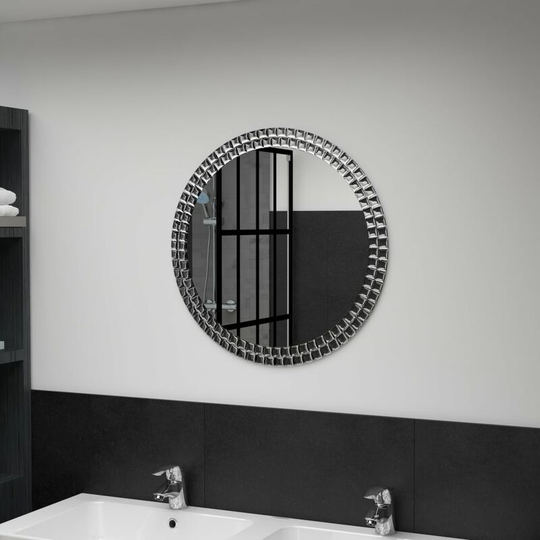 Hommoo - Wall Mirror 60 cm Tempered Glass