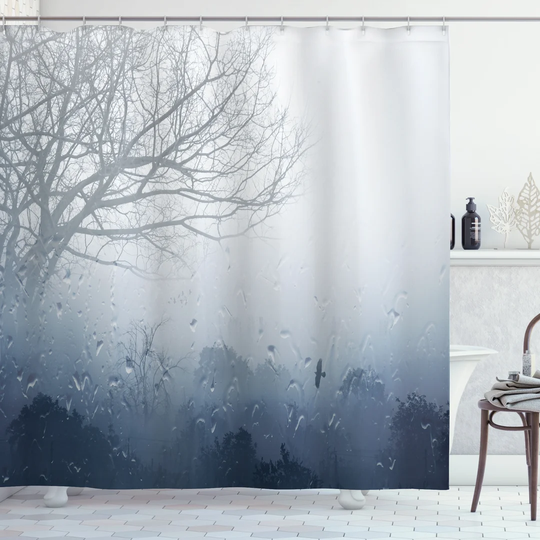 Bernson Polyester Shower Curtain Set