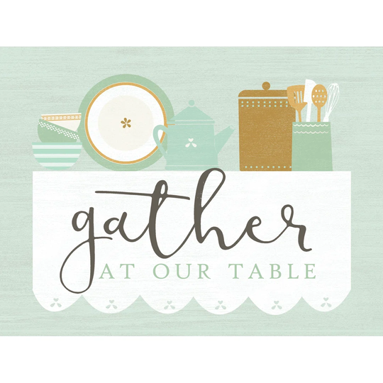 Gather at Our Table - Wrapped Canvas Painting Print