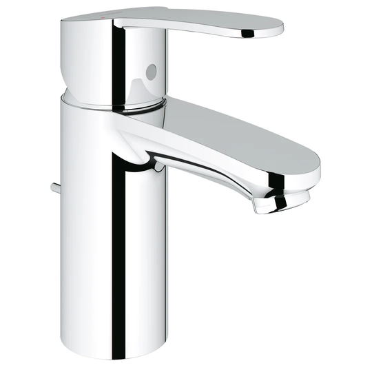 GROHE Eurostyle Cosmopolitan basin tap, pop-up waste, standard spout, GROHE EcoJoy 3355220E