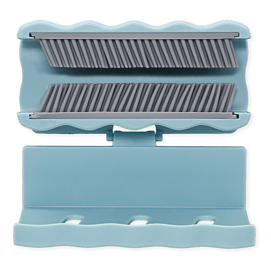 Shower Hair Catcher Wall(Blue),Hair Collector Wall for Reusable Shower, Hair Trap for Shower Drain, Bathroom Wall Hair Collector for Bathtub Drain