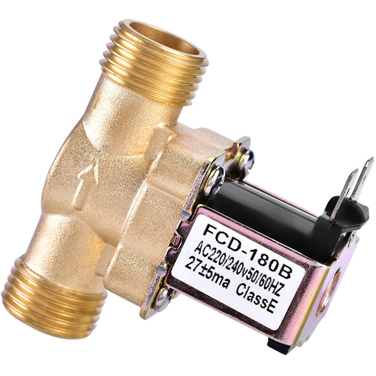 All copper 4 point solenoid valve / water valve - normally closed water inlet valve solar water heater valve DC12V 24v 220v DKSFJKL