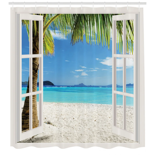 Bermea Polyester Shower Curtain Set