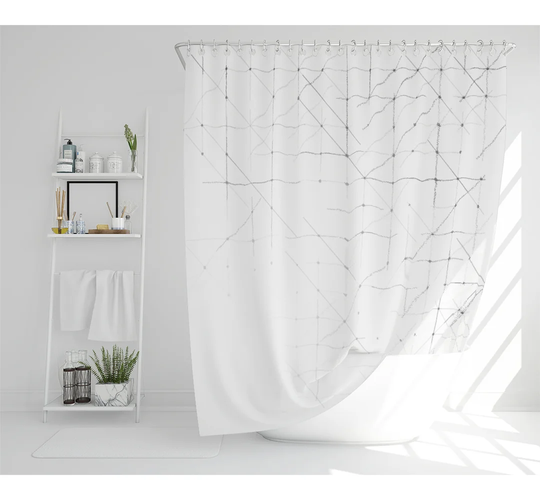 Dimitar Polyester Shower Curtain Set