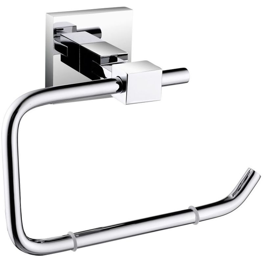 Square Chrome Wall Mounted Toilet Roll Holder - sq-roll-c - Bristan