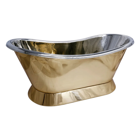 Slanting Base Brass 16800 mm x 7250 mm Freestanding Bathtub